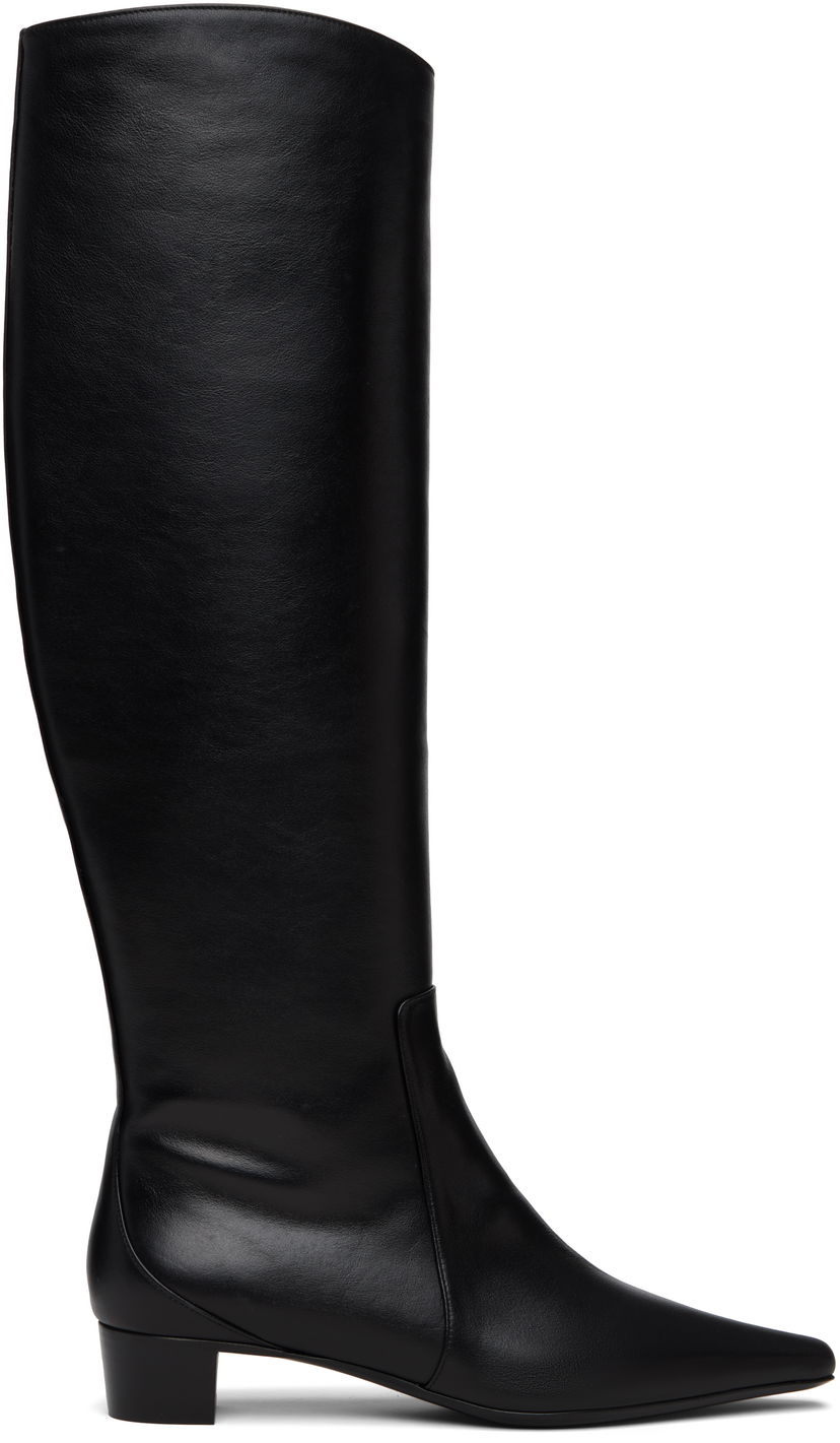 Sneakers och skor BY FAR BY FAR Pascal Nappa Leather Tall Boots Svart | 23FWPASDBLNAP