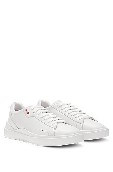 Kläder BOSS HUGO Cupsole Leather Vit | 50499253