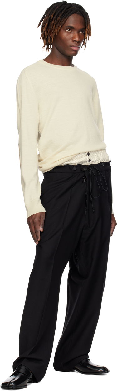 Byxor Maison Margiela Maison Margiela Layered Trousers Svart | S50KA0658 M35415, 3