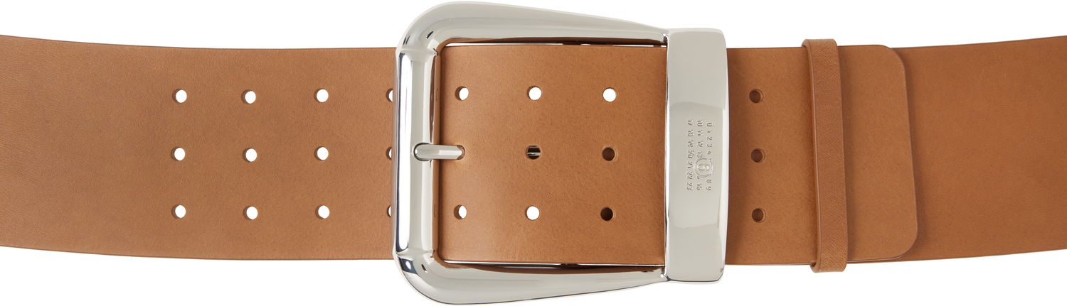 Bälten Maison Margiela MM6 Maison Margiela Buckle Belt Brun | SA6TP0023 P8328, 0