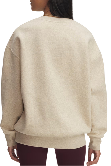 Sweatshirt Under Armour Icon Fleece Oversized Crewneck Sweatshirt Beige | 1379475-305, 1