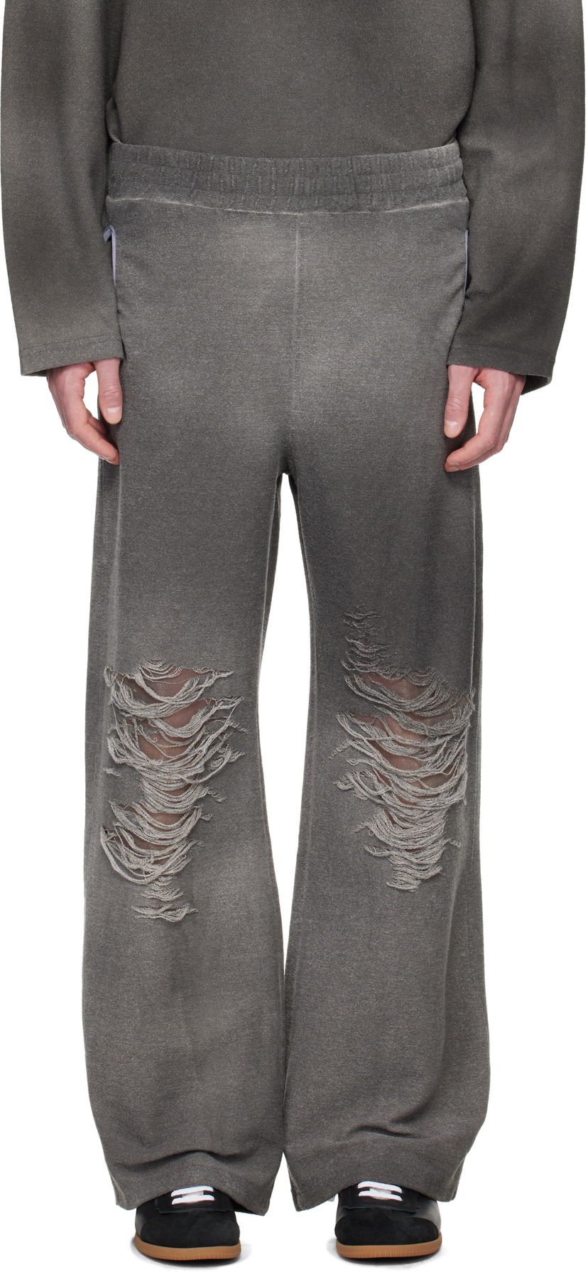 Träningsbyxor Diesel P-Percy Distressed Sweatpants Grå | A18218-0PLAI-9AW