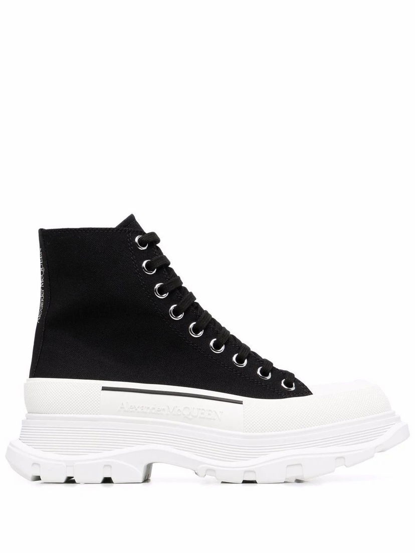 Sneakers och skor Alexander McQueen Cotton Ankle Boots Vit | 611706W4MV21070