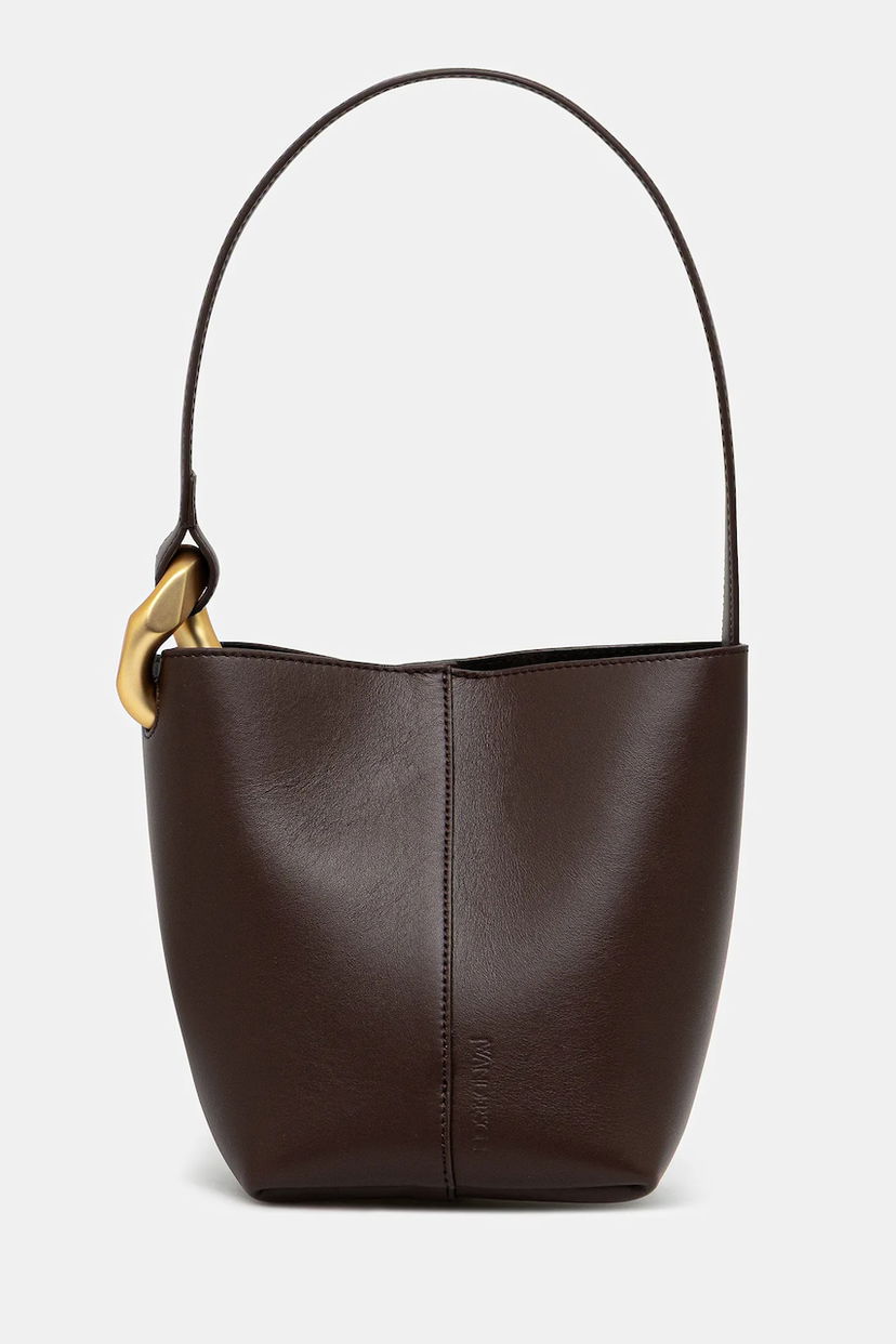 Handväska JW Anderson JW Anderson The Jwa Corner Small Bucket Bag Brun | HB0740.LA0232