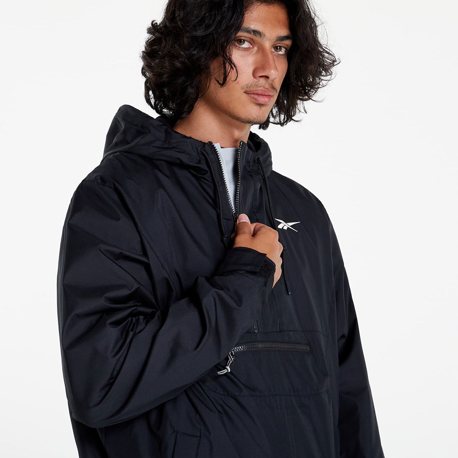 Jacka Reebok Vector Fleece Anorak Svart | HG8932, 0