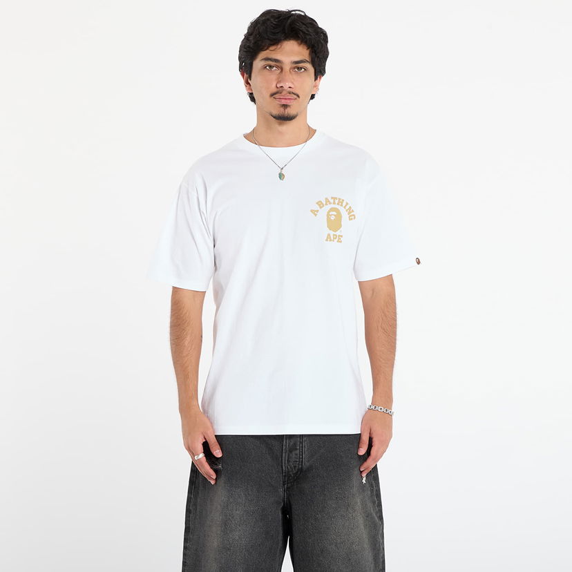 T-shirt BAPE 1St Camo College Ats T-Shirt Vit | 001TEL801014MWHD