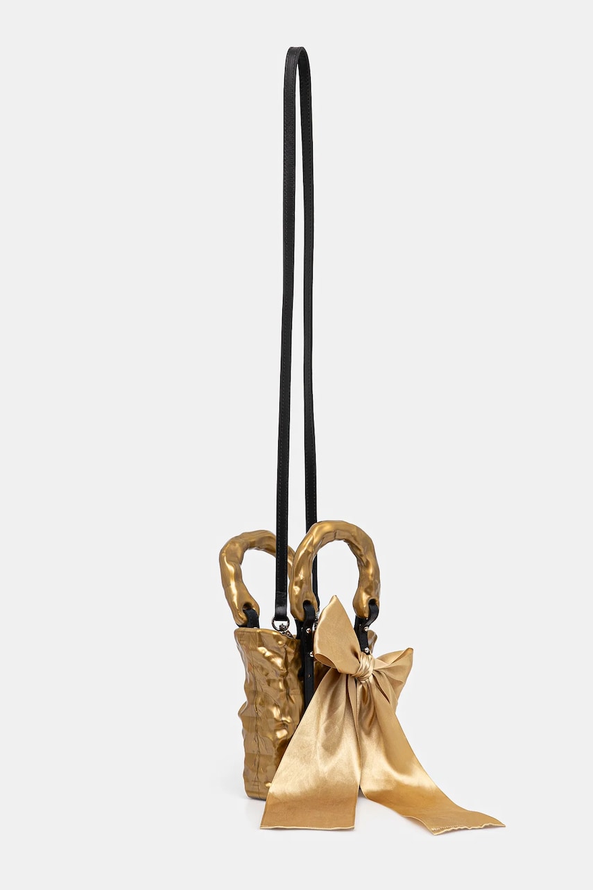 Handväska Ottolinger Ottolinger Signature Ceramic Bag with Bow Metallisk | 126.900126.01, 1