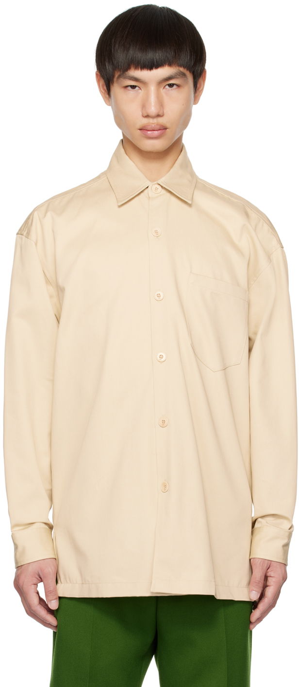 Skjorta AMI Shirt Beige | UJK220.CO0020, 0