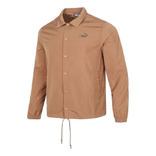 Vindjacka Puma Logo Printing Jacket Brun | 537012-63