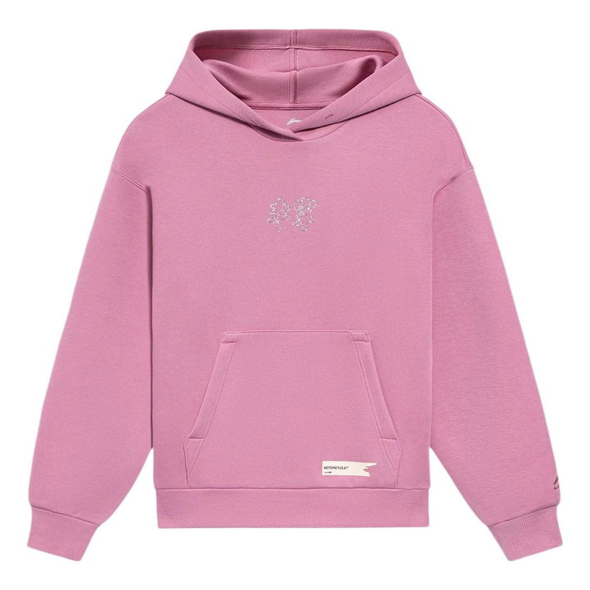 Sweatshirt Li-Ning Logo Hoodie Rosa | AWDS046-7