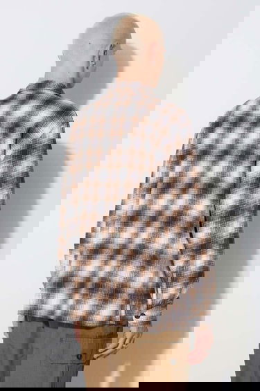 Skjorta TAIKAN Heavyweight Plaid Shirt Beige | TW0003.BRN, 3