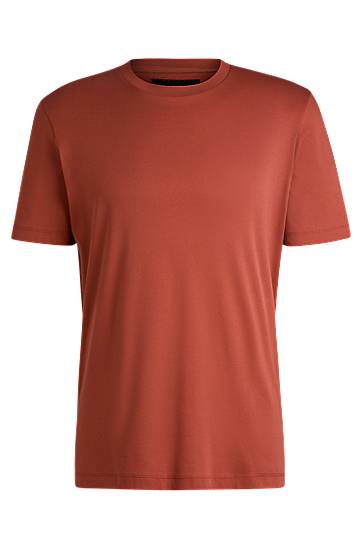 T-shirt BOSS Mercerized Cotton Regular Fit T-Shirt Röd | 50509277