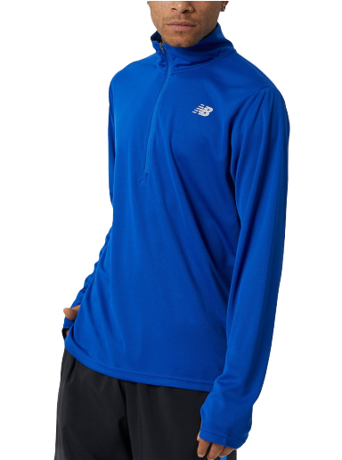 Jacka New Balance 5K Half-Zip Jacket Mörkblå | mt21214-try