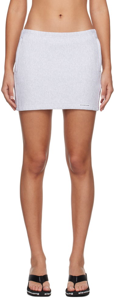 Kjol Alexander Wang Wang Zip Miniskirt Grå | 4CC1245056, 0