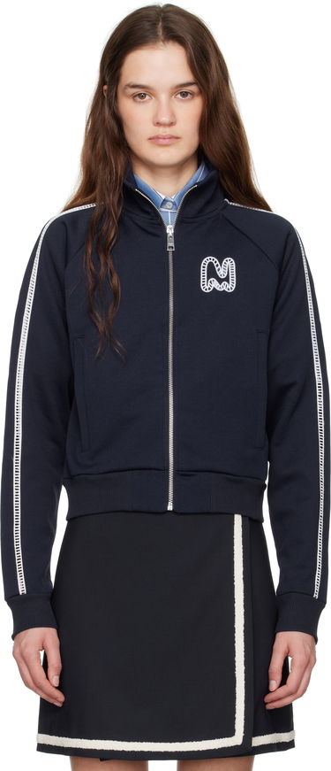 Sweater MSGM MSGM Logo Track Jacket Mörkblå | 3841MDM136 257267, 0