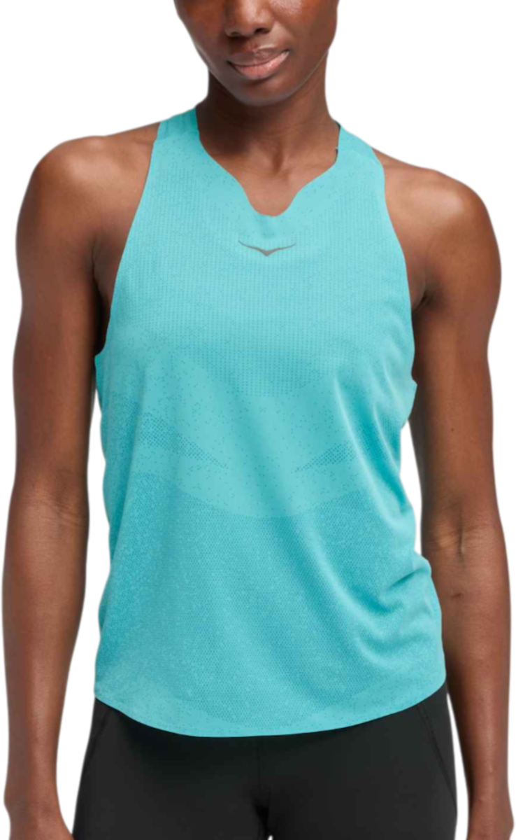 Linne Hoka One One Hoka Race Day Singlet Turkos | 1164153-clu