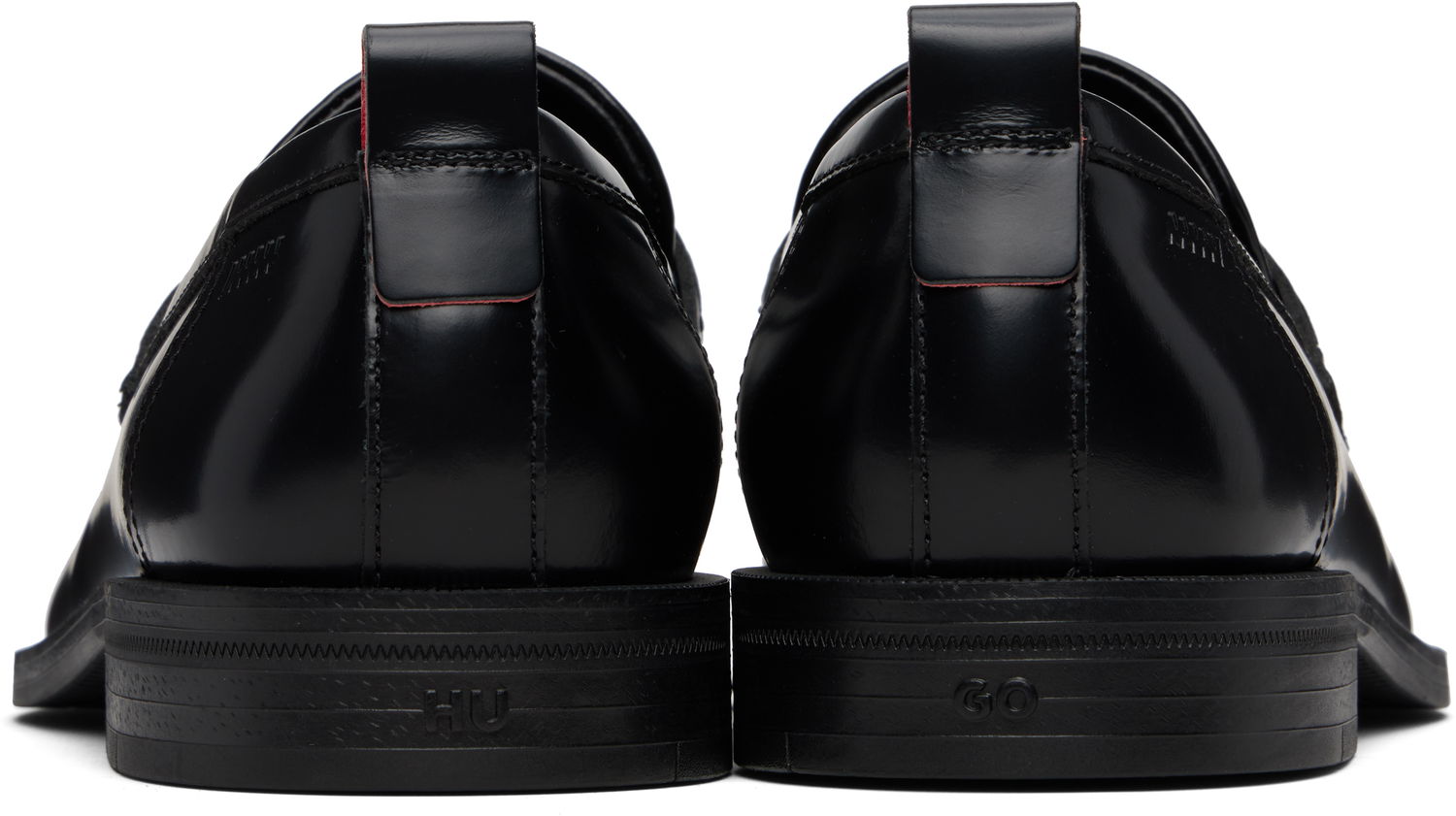 Sneakers och skor BOSS HUGO Leather Loafers with Rubber Sole Svart | 50548591, 1