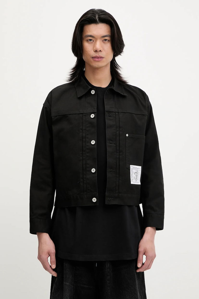 Jacka Neighborhood NEIGHBORHOOD TYPE-1 Cropped Denim Jacket Svart | 251AQNH.JKM03