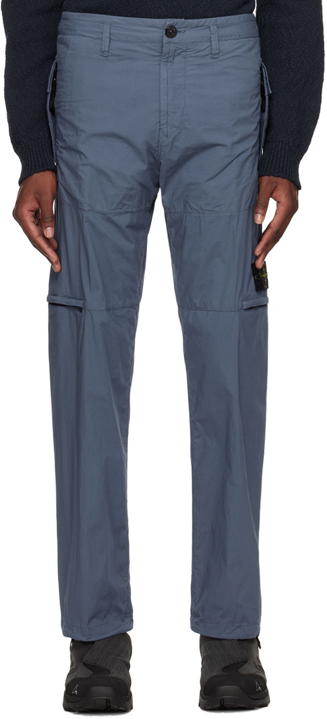 Byxor Stone Island Patch Trousers Mörkblå | 801532403