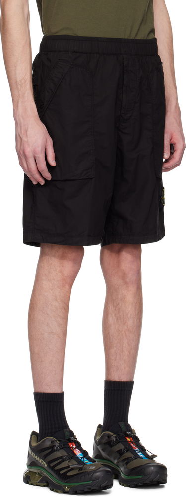 Shorts Stone Island Stone Island Stretch Cotton Shorts Svart | K1S15 L100009 S0003, 1