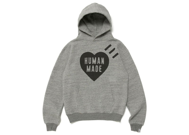 Sweatshirt Human Made #1 Graphic Print Fleece Hoodie Grå | HM25CS017, 0