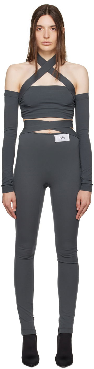 Damasker Dolce & Gabbana Gray Kim Kardashian Edition Leggings Grå | FTCTUT FUGPO