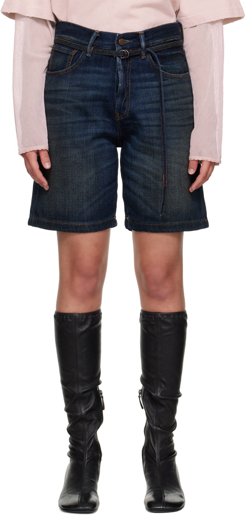 Shorts Acne Studios Acne Studios Loose Fit Denim Shorts Blå | CE0067-