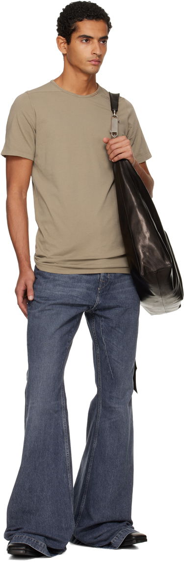 T-shirt Rick Owens Concordians Level T-shirt Beige | DU02E7250 RNP, 4