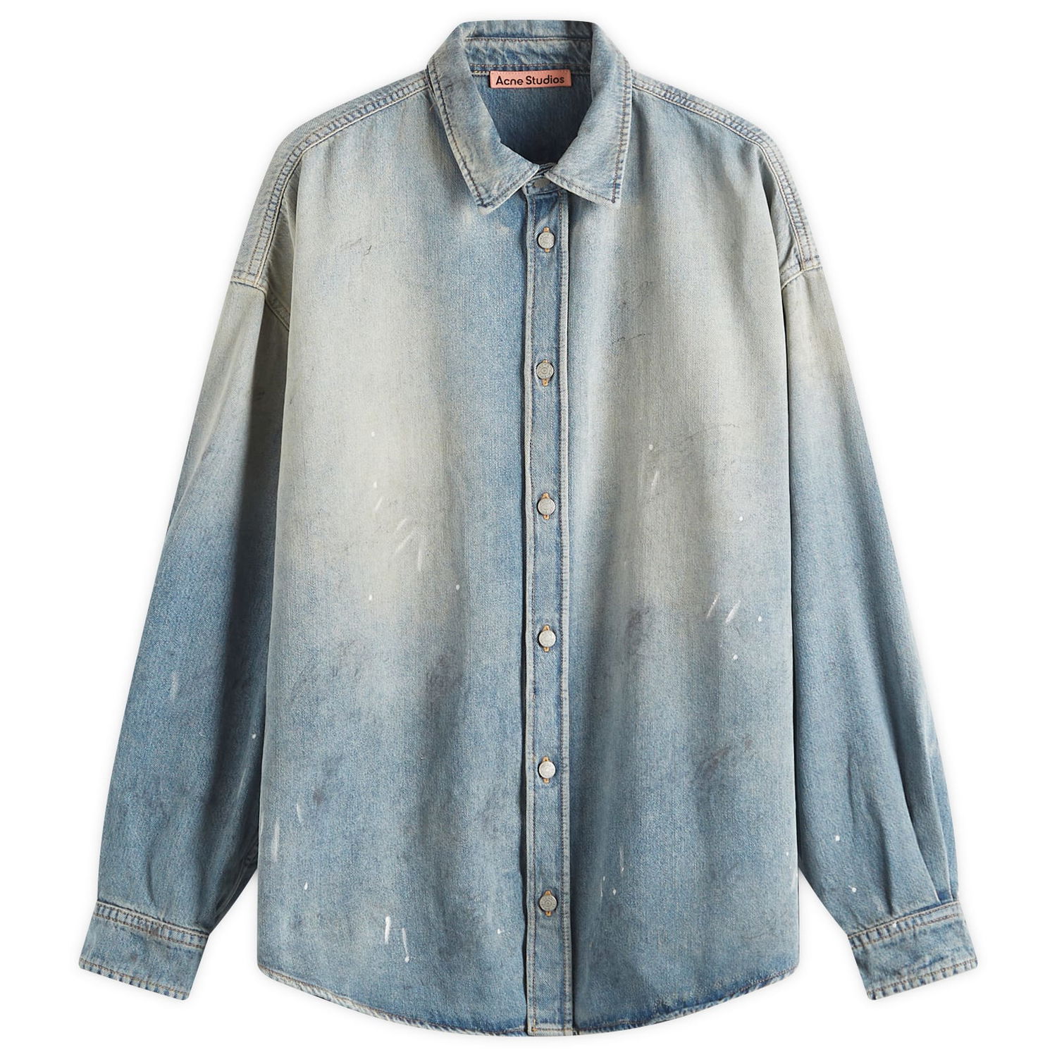 Skjorta Acne Studios Acne Studios Setar U Trafalgar Denim Shirt, Size Large Blå | CB0103-228, 0