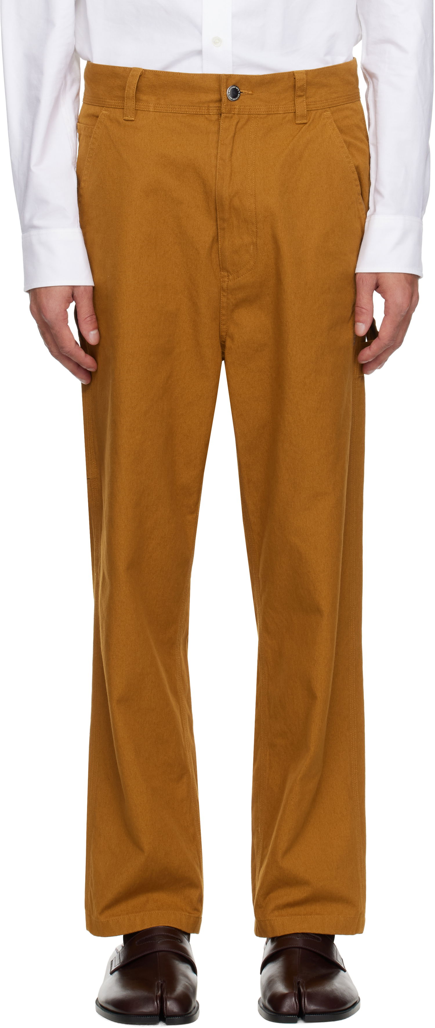 Byxor BAPE BAPE Work Trousers Brun | 001PTK801316M, 0