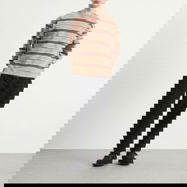 T-shirt BEAMS BEAMS Loose Long Sleeve Stripe T-Shirt Brun | 1114-0491-803-24, 4