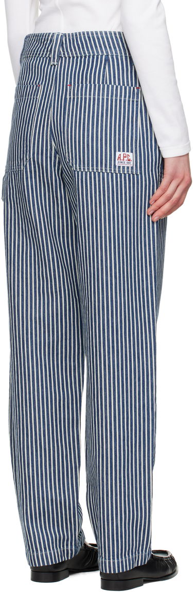 Byxor A.P.C. A.P.C. Gustav Striped Jeans Blå | COHHG-M08484, 2