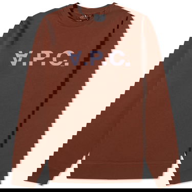Sweater A.P.C. VPC Logo Crewneck Brun | COFAX-H27378-CAJ, 0
