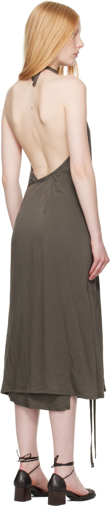 Klä LEMAIRE Lemaire Apron Midi Dress Grön | DR1108 LF1388, 2