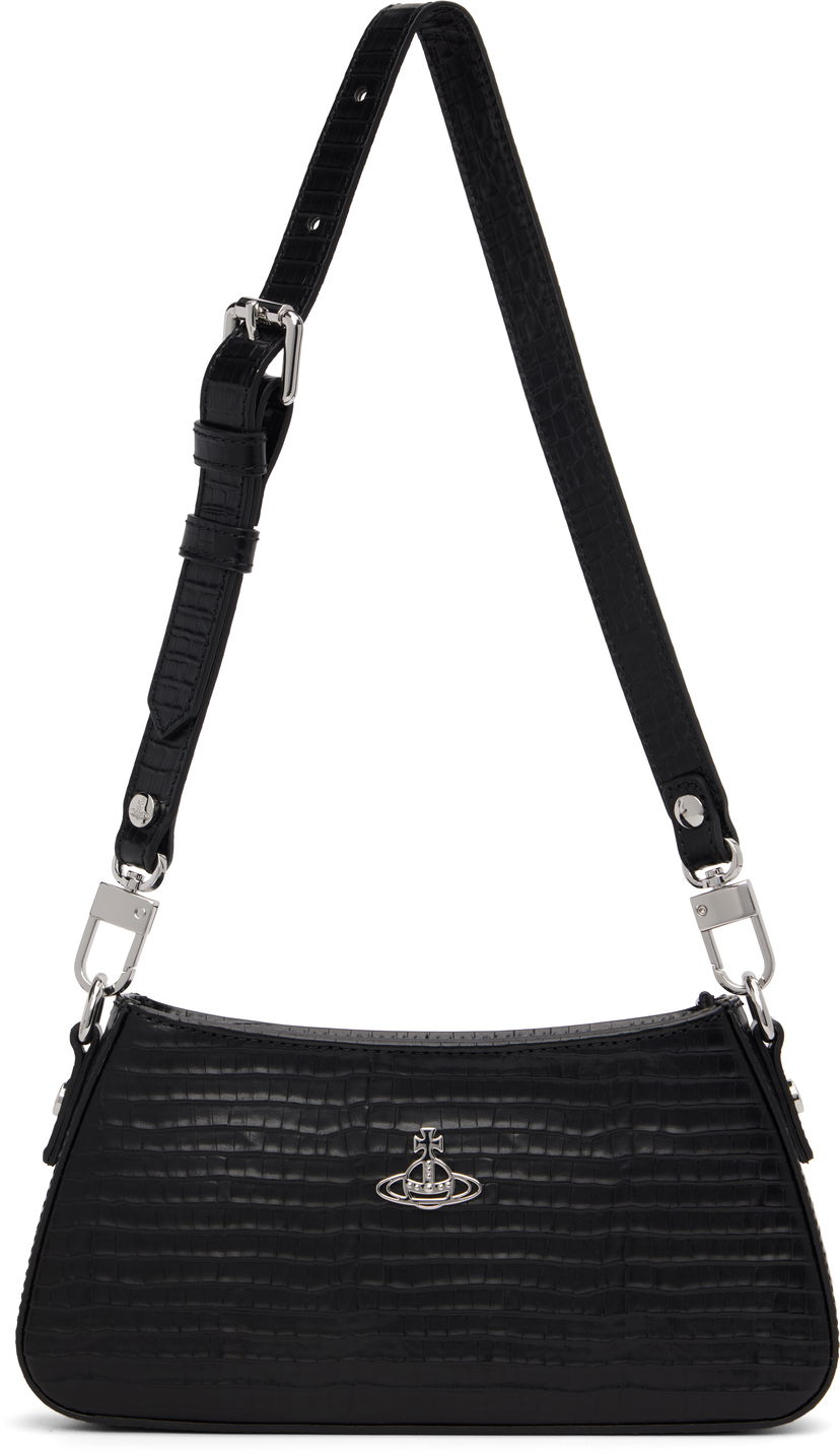 Axelväska Vivienne Westwood Vivienne Westwood Tasha Shoulder Phone Bag Svart | 5801000GW-L00C0-