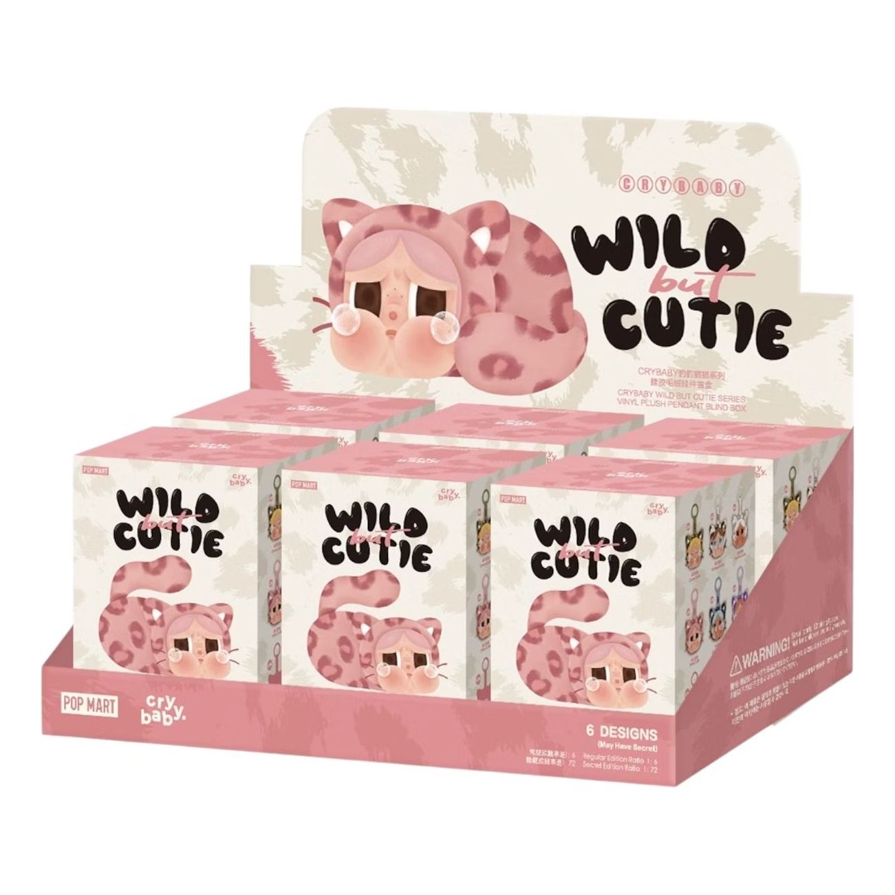 Samlarobjekt POP MART CryBaby Wild but Cutie Plush Pendant Blind Box Flerfärgad | PPMT-2505-0012, 0
