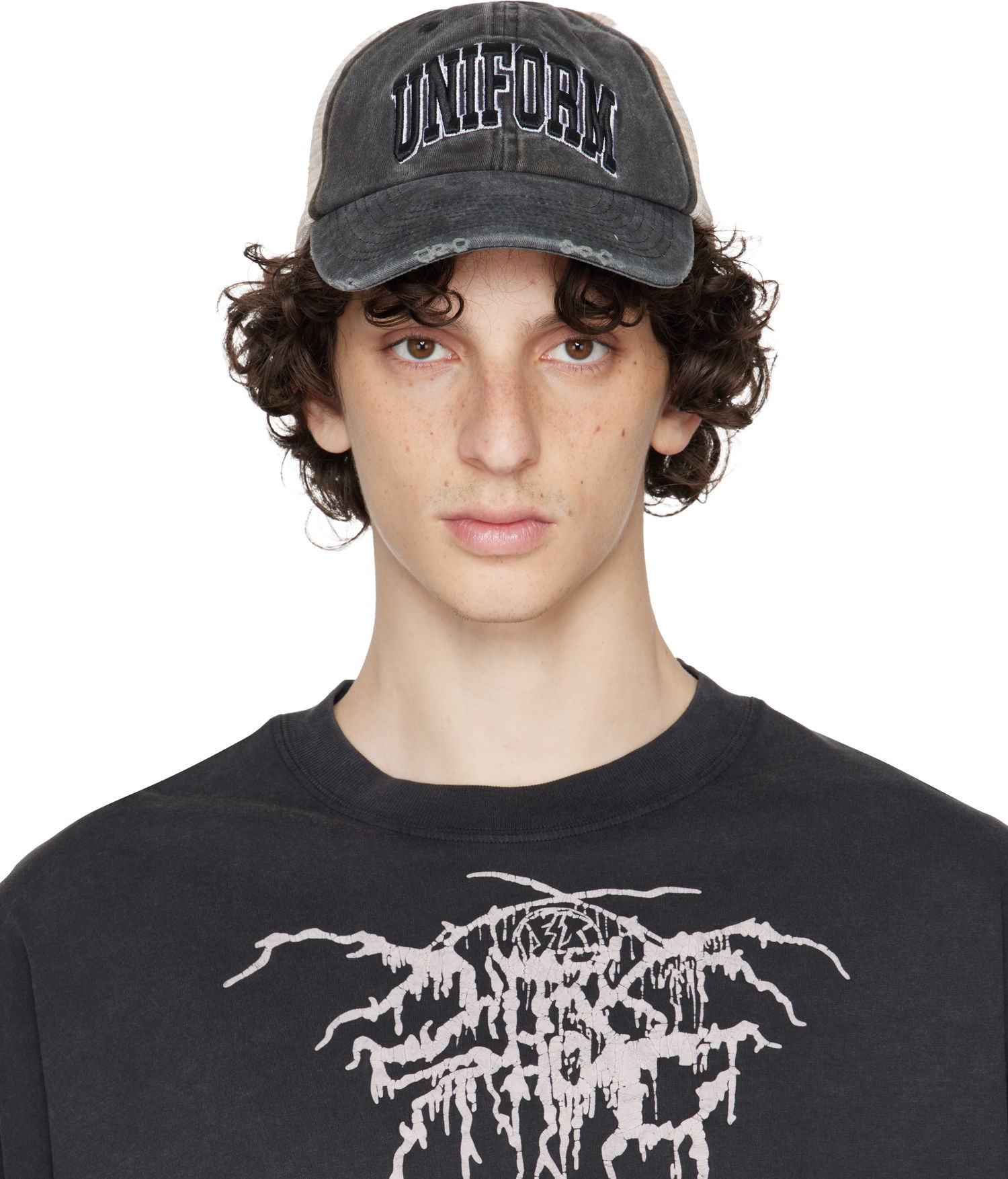 Keps 032C 032c 'Lucky Strike' Trucker Hat Grå | S25-UAW-3102-050, 0