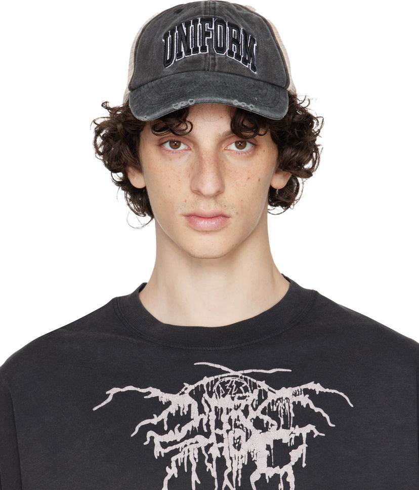 Keps 032C 032c 'Lucky Strike' Trucker Hat Grå | S25-UAW-3102-050