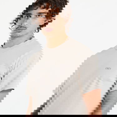 T-shirt OBEY Obey Peace & Justice Statue T-Shirt Beige | 165264238-SIG, 3