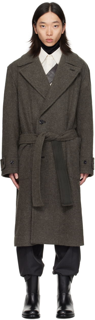 Rockar LEMAIRE Lemaire Soft Belted Coat Grön | CO1135 LF504, 0