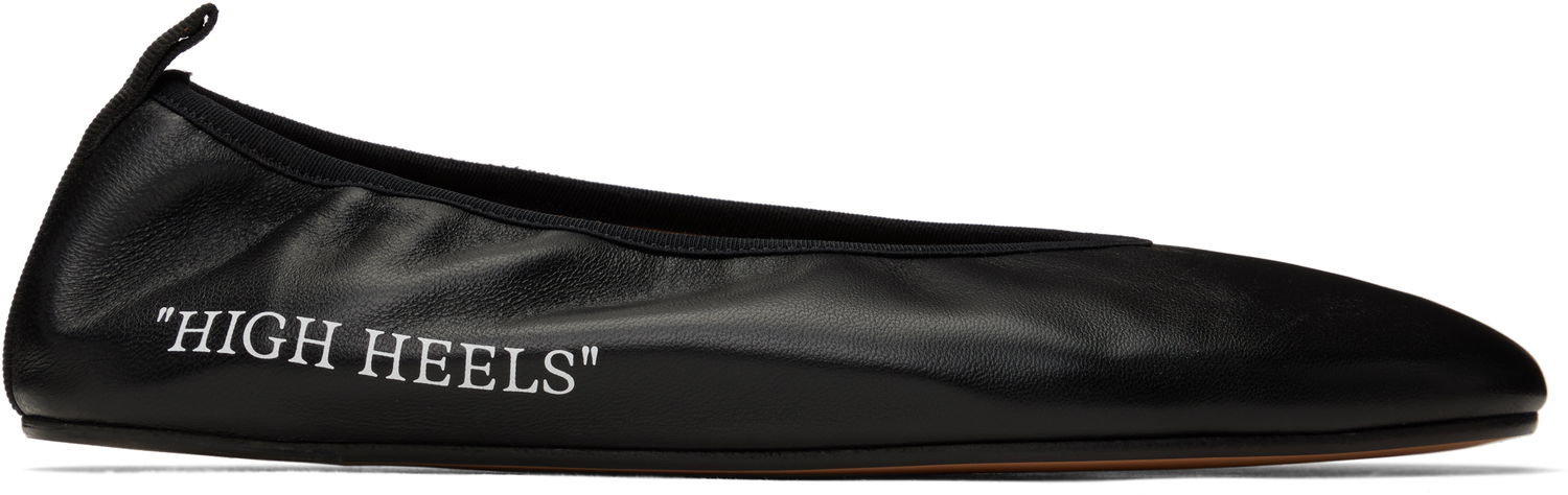 Sneakers och skor Off-White High Heel Ballerina Flats Svart | OWIK003C99LEA0011001, 0