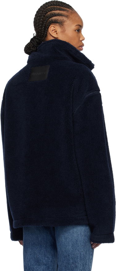 Bomberjacka JW Anderson JW Anderson 'Look Look Look' Fleece Zip-Up Jacket Mörkblå | JK0375-PG1711, 2