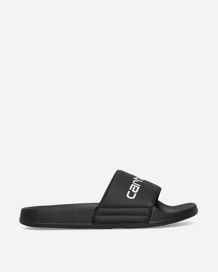 Tillbehör Carhartt WIP Logo Slides Svart | I034615 0D2XX