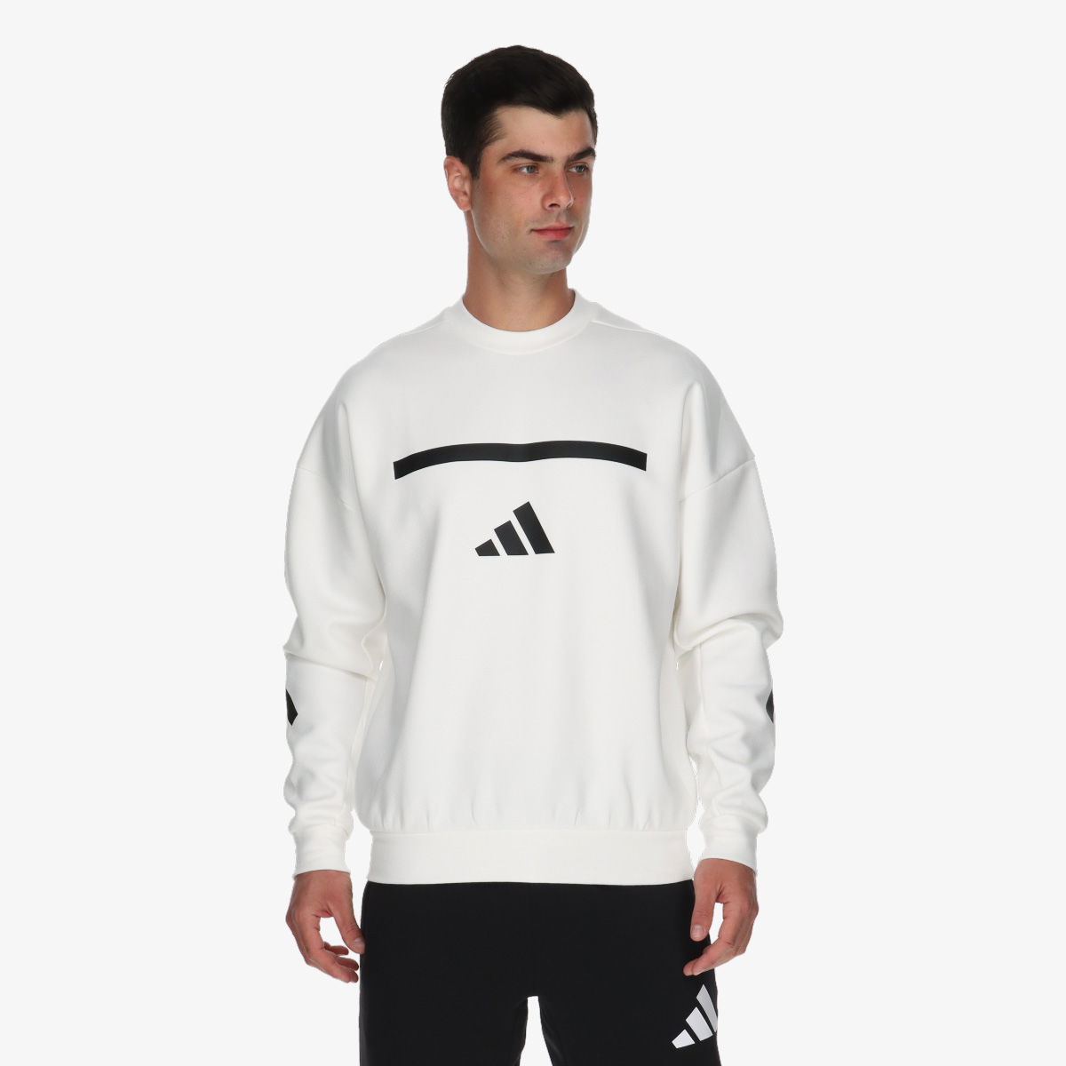 Sweater adidas Performance adidas Z.N.E. Sweatshirt Vit | JF2451, 1