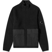 Sweatshirt C.P. Company Lambswool Mixed Zip Hoodie Svart | 15CMKN226A-005504M-999, 1