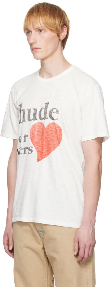 T-shirt Rhude Rhude Slub 'Lovers' T-Shirt Vit | RHSS25TT24012, 3
