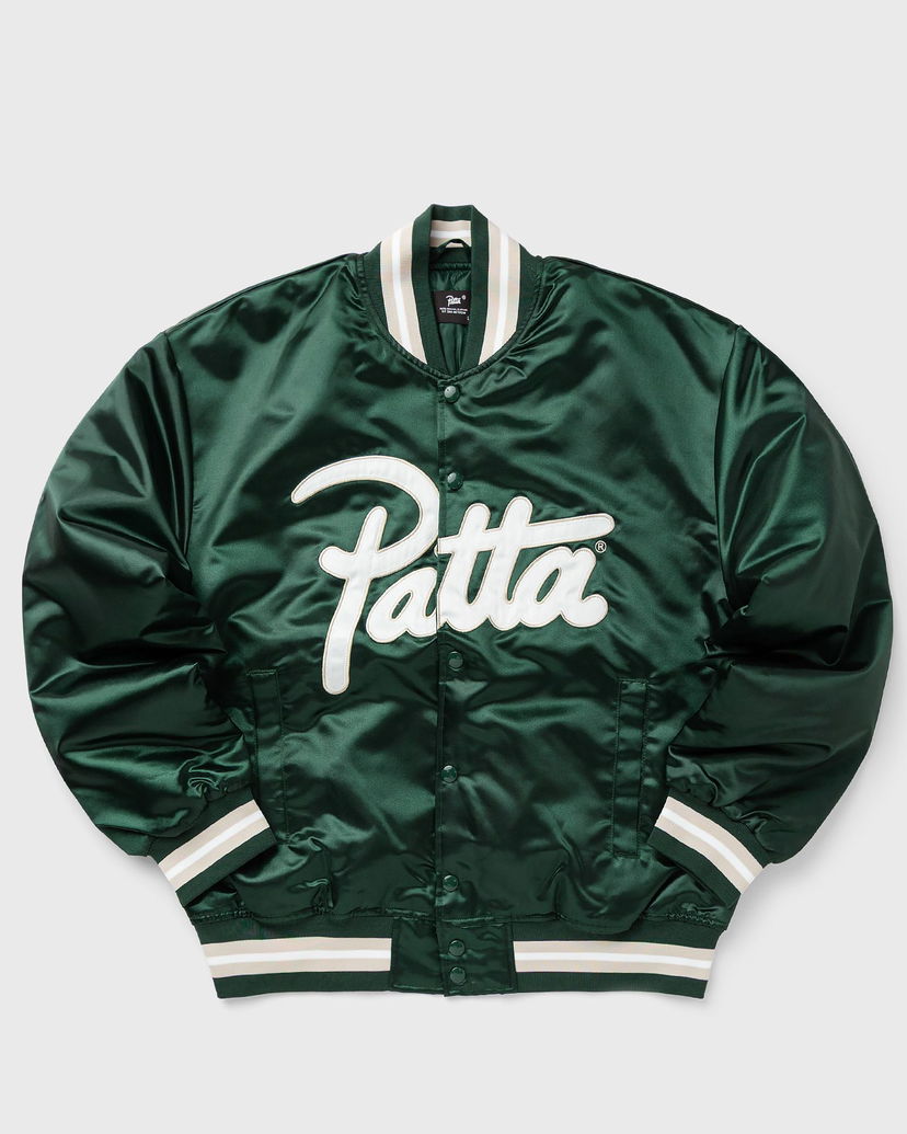 Bomberjacka Patta Satin Varsity Jacket with Script Logo Grön | POC-AW25-5000-348-0016-201