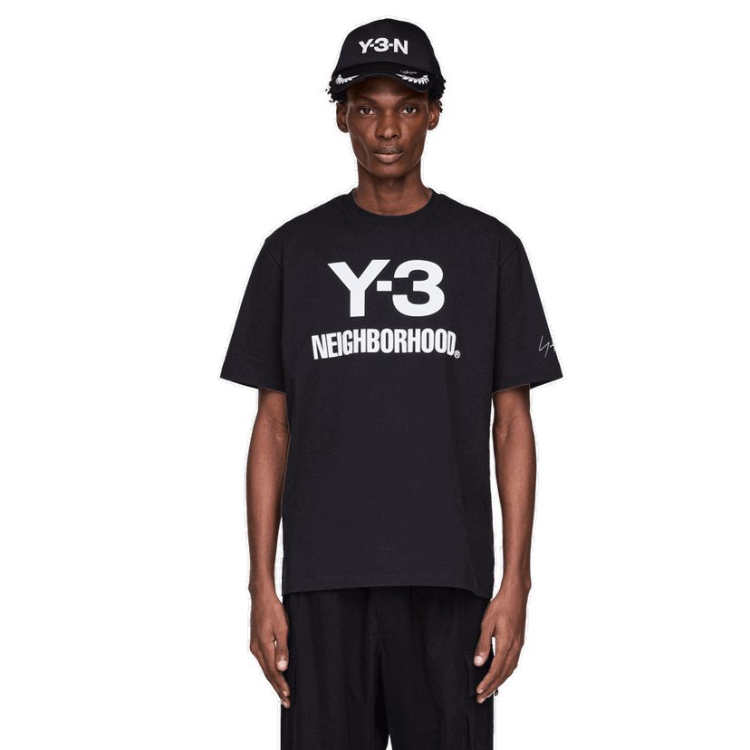 T-shirt adidas Originals Y-3 x Neighborhood Logo T-Shirt Svart | JW6999