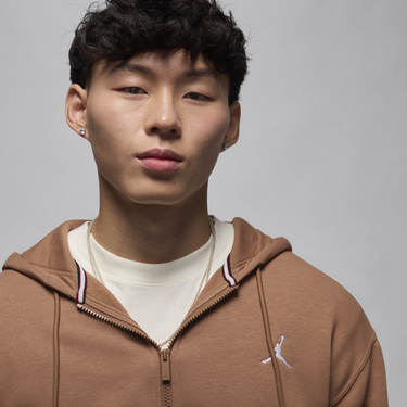 Sweatshirt Jordan Fleece Hoodie With Zipper Brun | FV7289-223, 1