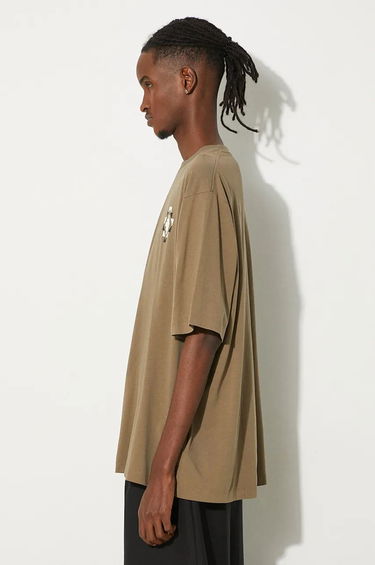 T-shirt Marcelo Burlon Cross Over Print T-Shirt Grön | CMAA054F24JER0026E6F, 1